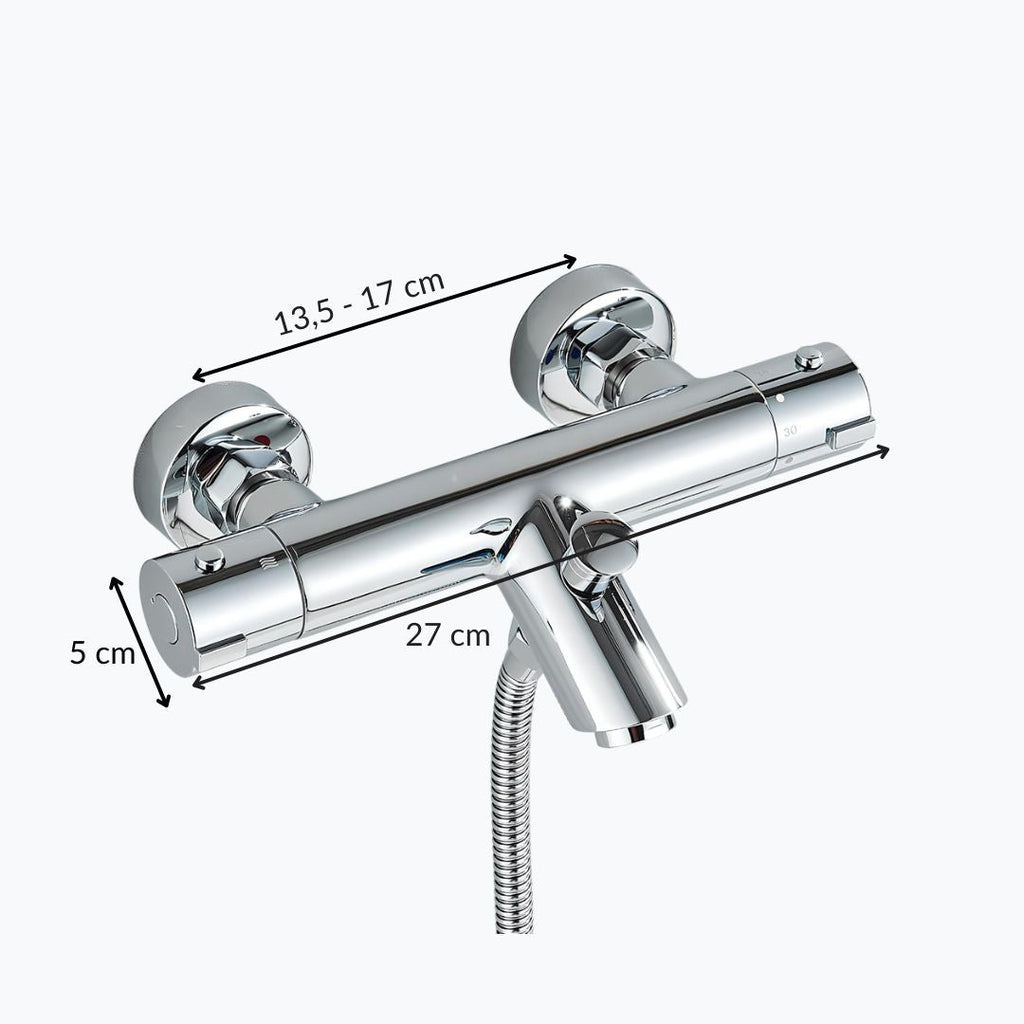 Robinet mitigeur thermostatique - Confort et design - Noir