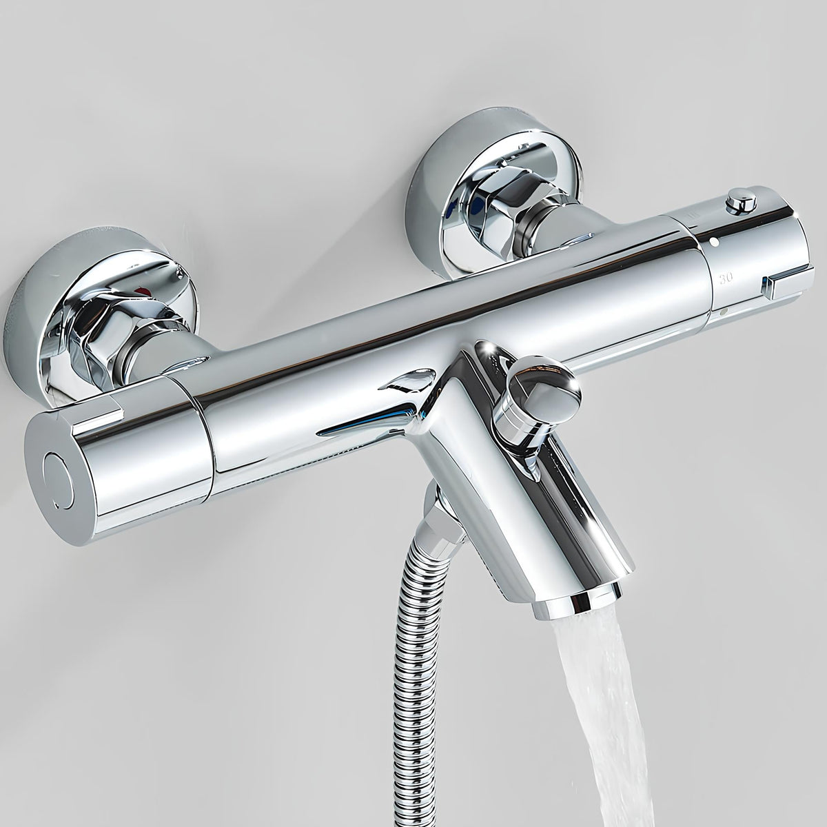 Robinet mitigeur thermostatique - Confort et design - Noir