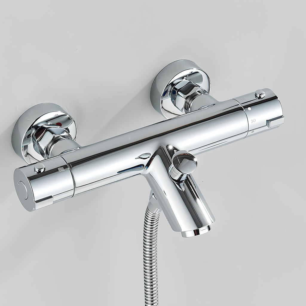 Robinet mitigeur thermostatique - Confort et design - Noir