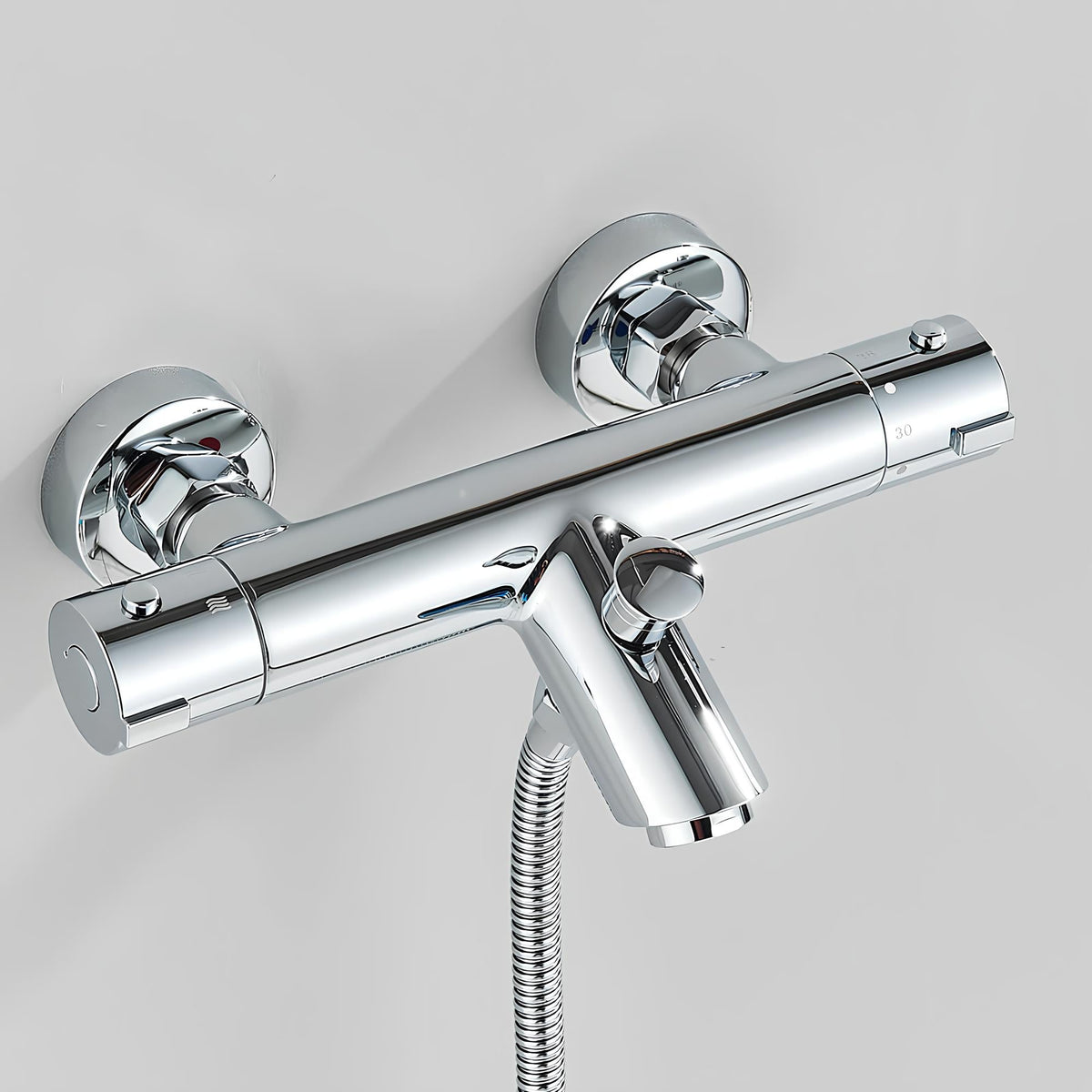 Robinet mitigeur thermostatique - Confort et design - Noir
