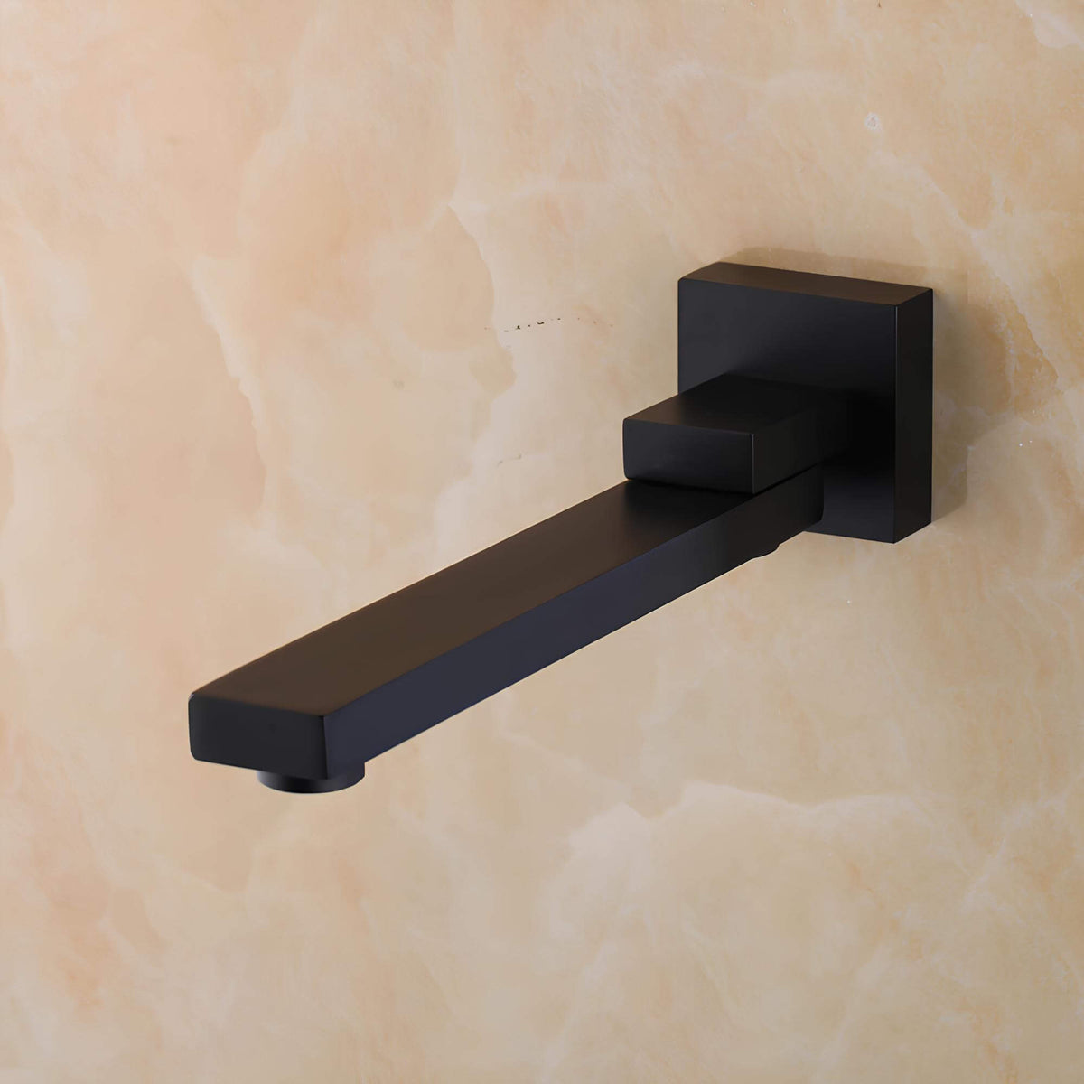 Robinet mural avec bec orientable - Noir