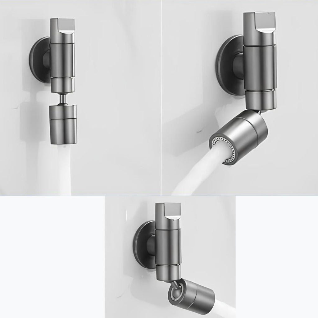 Robinet mural compact - Eau froide - Chrome