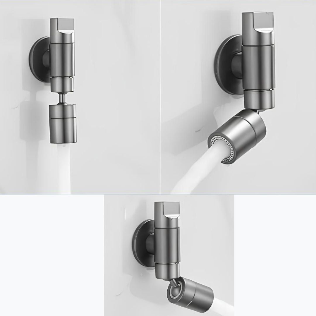 Robinet mural compact - Eau froide - Chrome