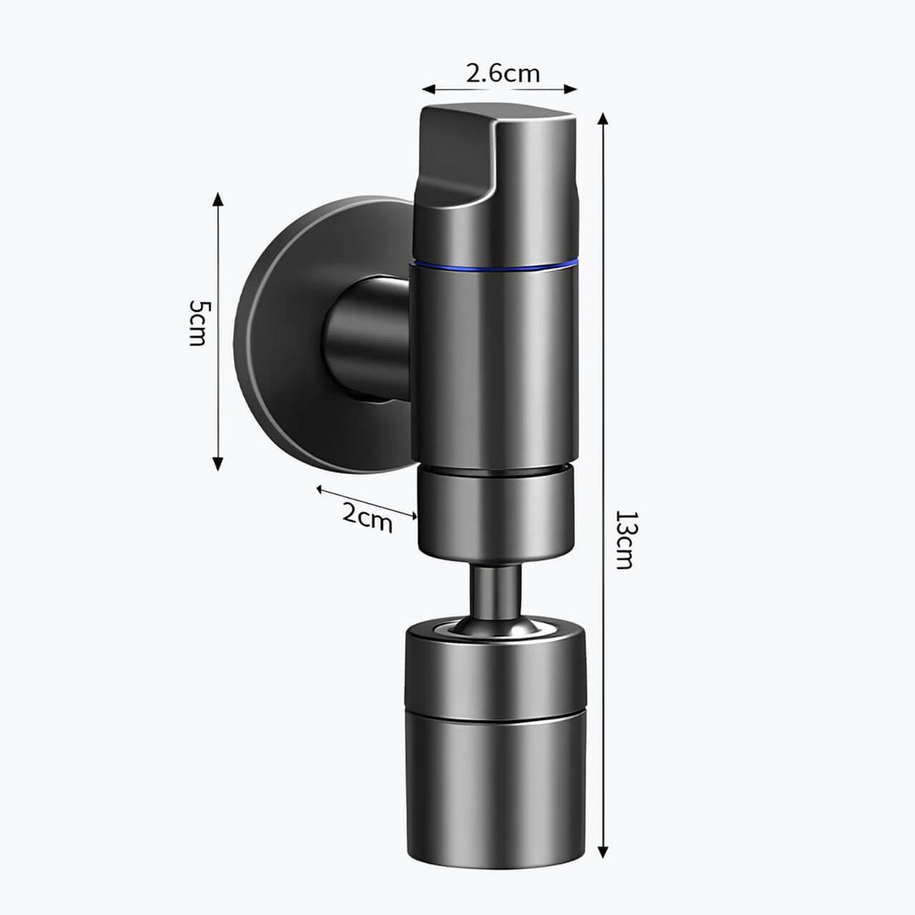Robinet mural compact - Eau froide - Chrome
