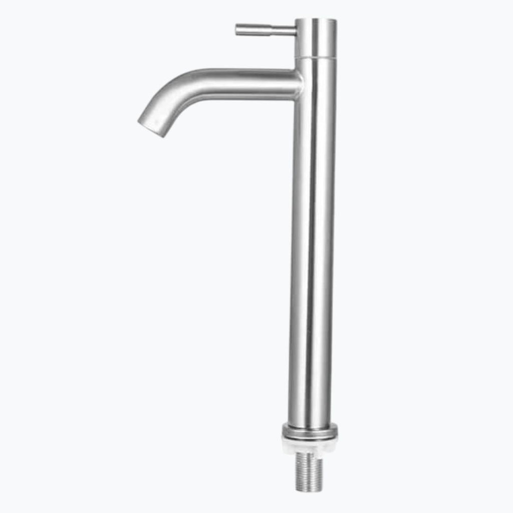 Robinet vasque - Eau froide - Gris