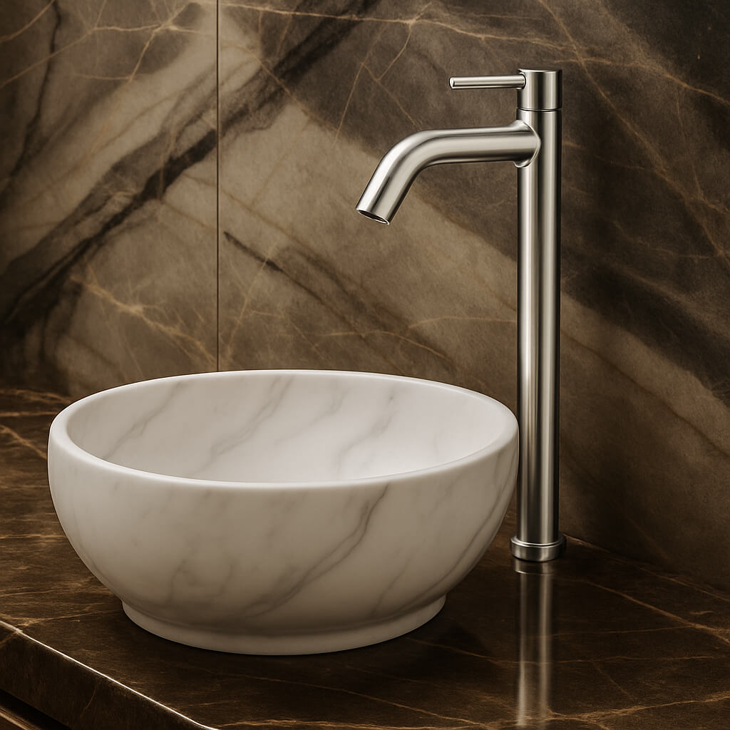 Robinet vasque - Eau froide - Noir