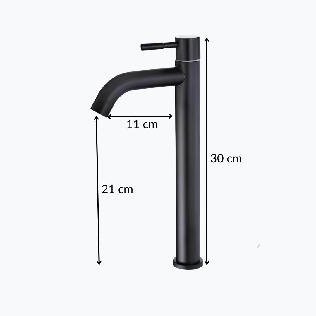 Robinet vasque - Eau froide - Gris