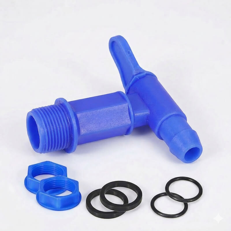 Robinet pour cuve de jardin - Bleu