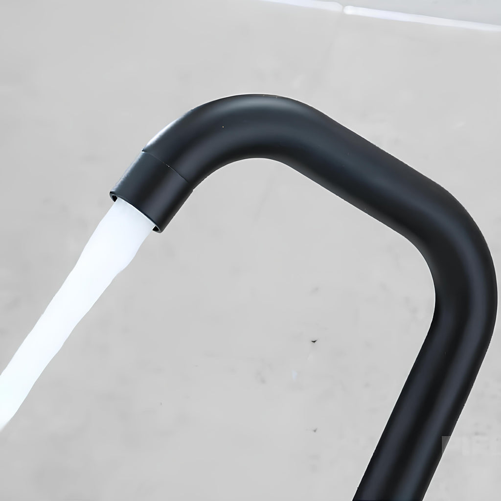 Robinet pour lavabo pivotant -360° - Noir