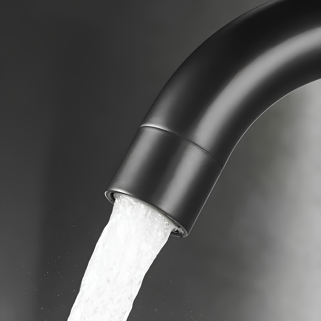 Robinet pour lavabo pivotant -360° - Noir