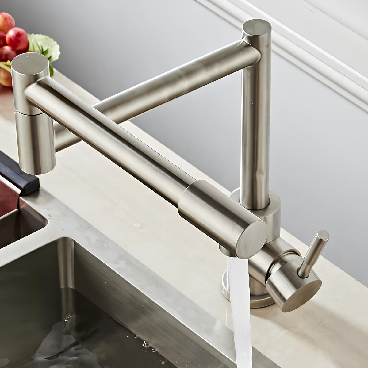 Robinet rabattable 360° - Argent