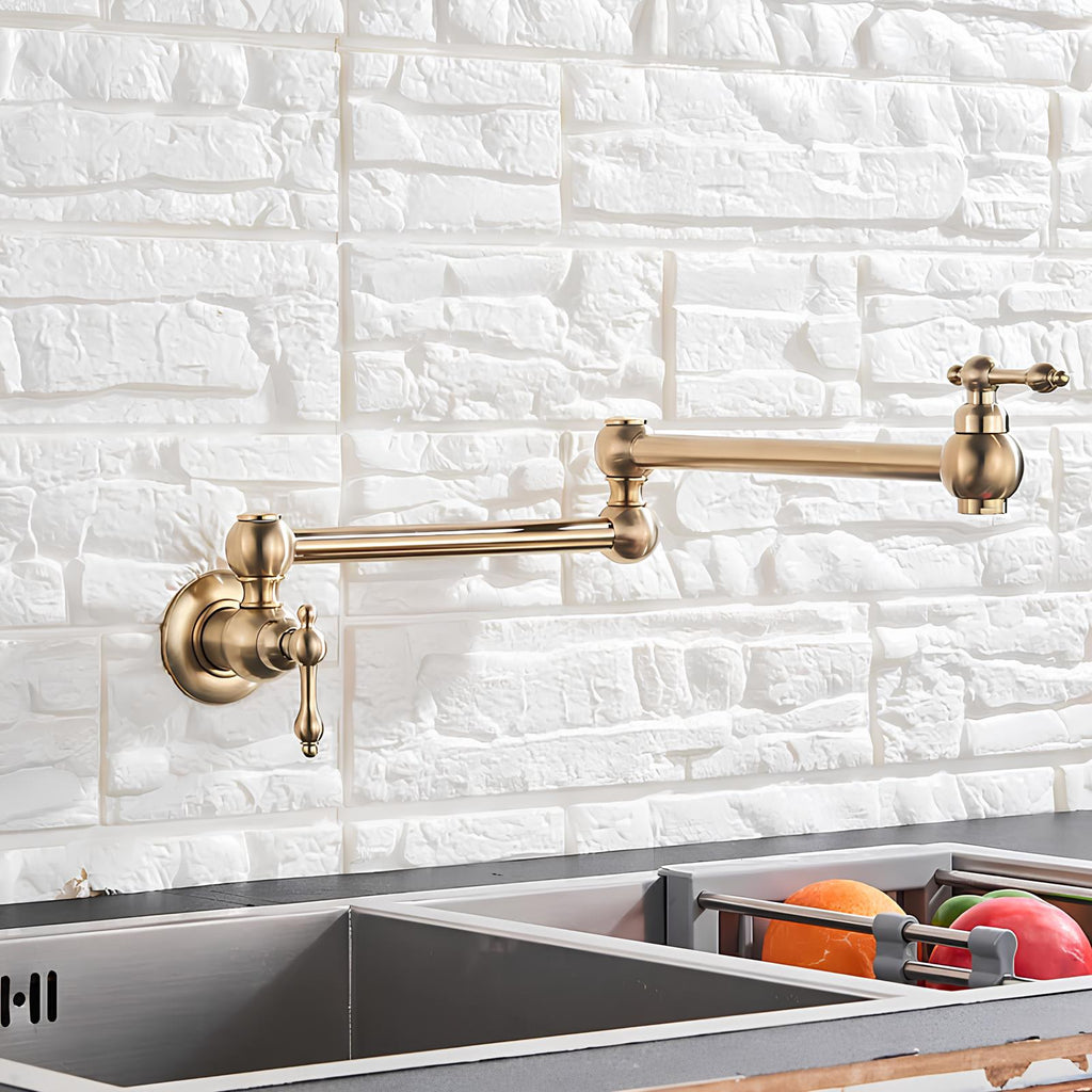 Robinet rabattable design - eau froide - Gris Brossé