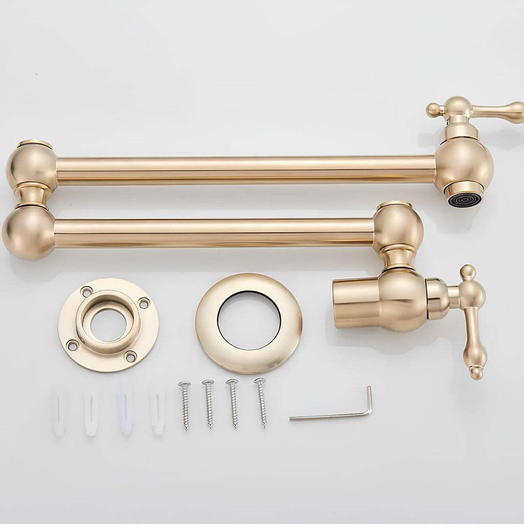 Robinet rabattable design - eau froide - Or brillant