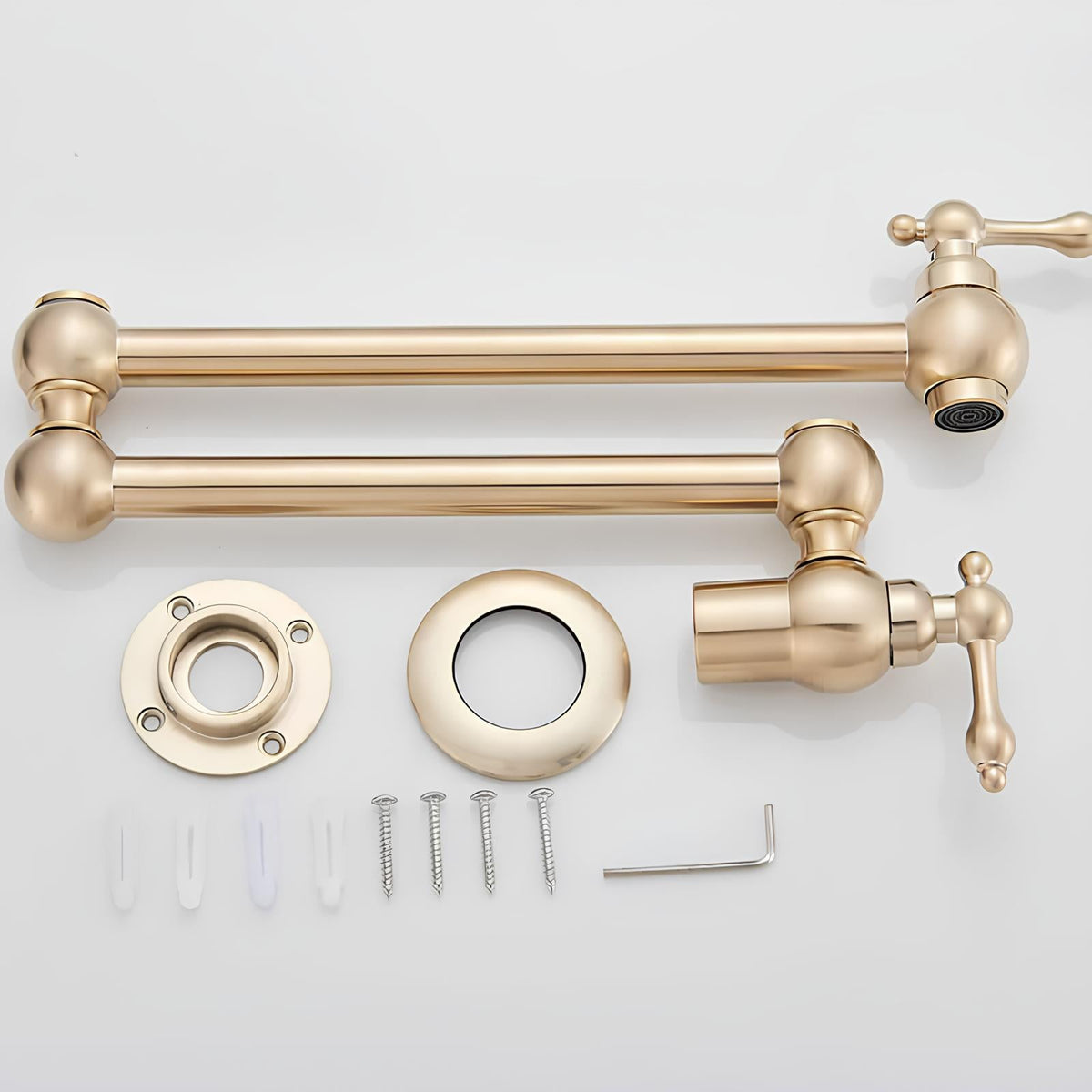 Robinet rabattable design - eau froide - Or brillant