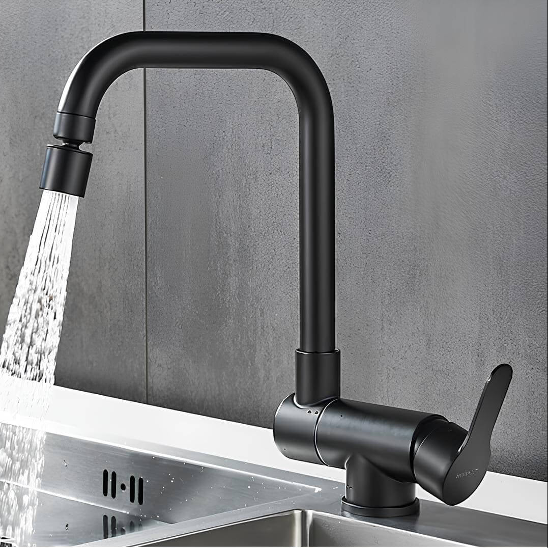 Robinet rabattable - Flexible & compact - Noir