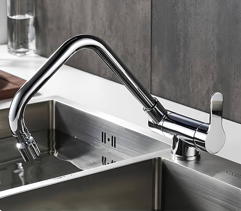Robinet rabattable - Flexible & compact - Noir