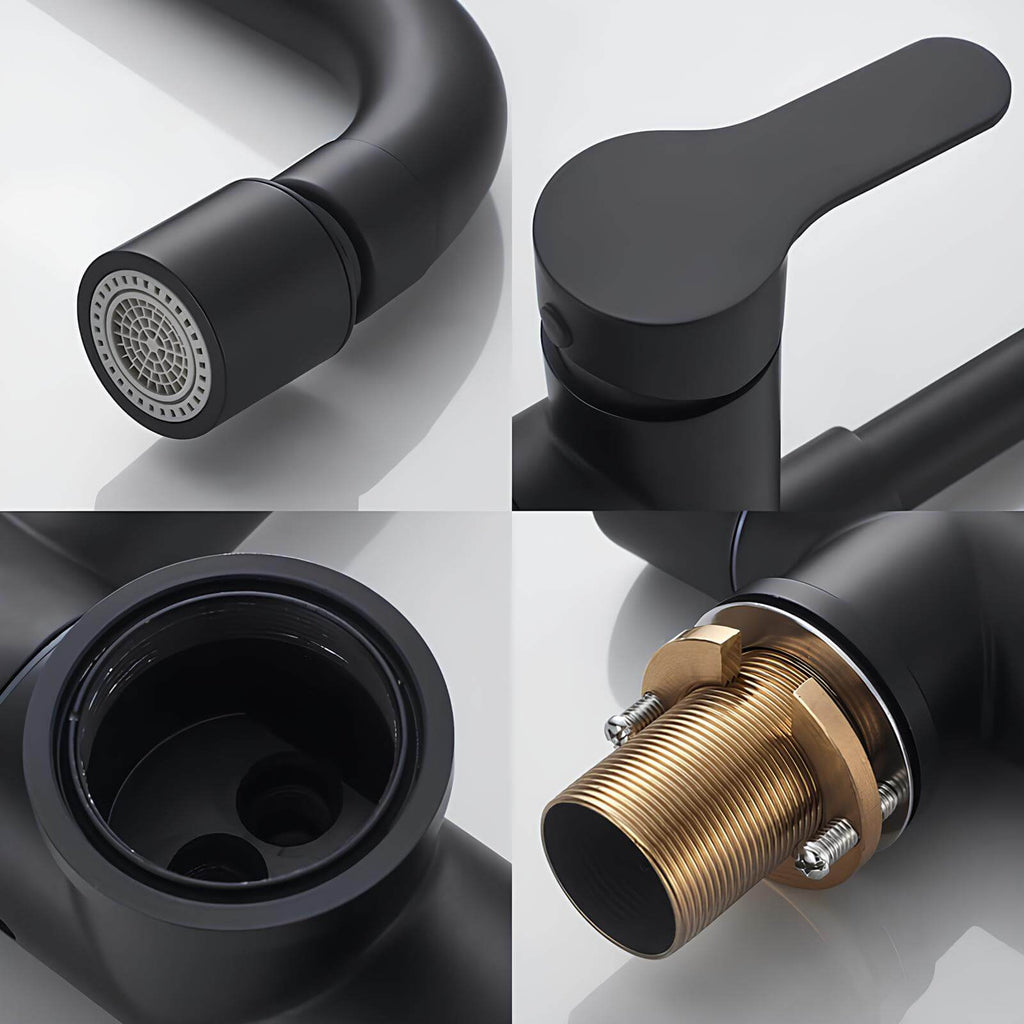 Robinet rabattable - Flexible & compact - Noir