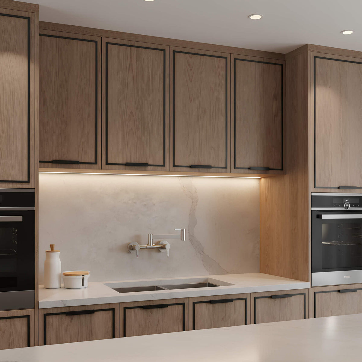 Robinet rabattable mural cuisine - Chrome