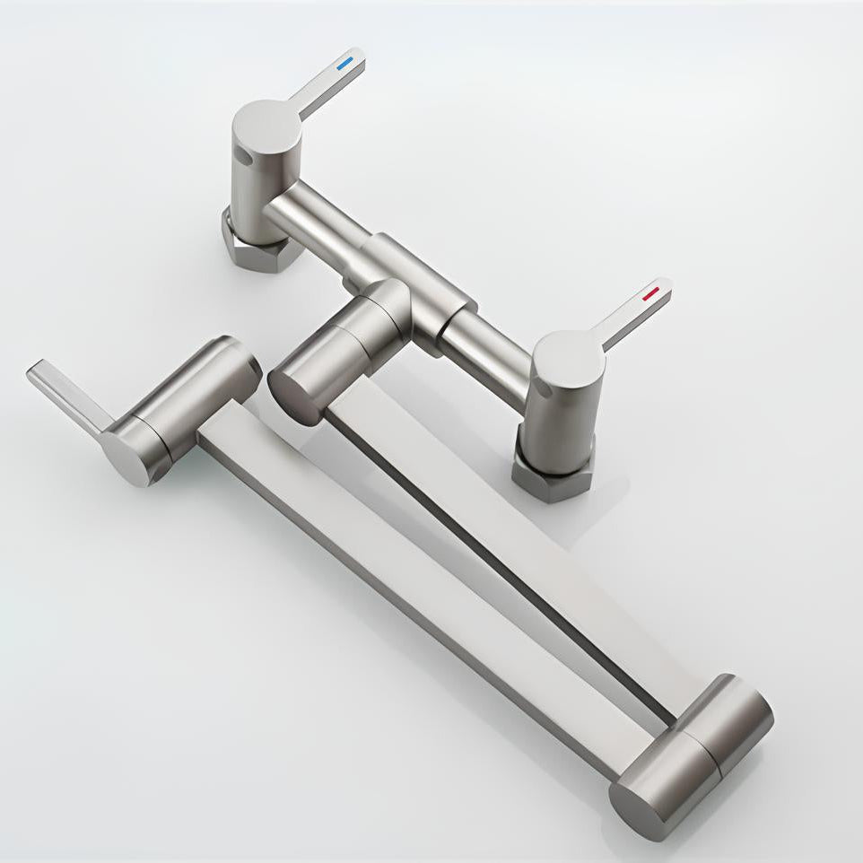 Robinet rabattable mural pivotant - Gris