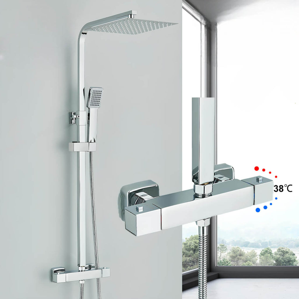 Robinet thermostatique ensemble de douche - Chrome