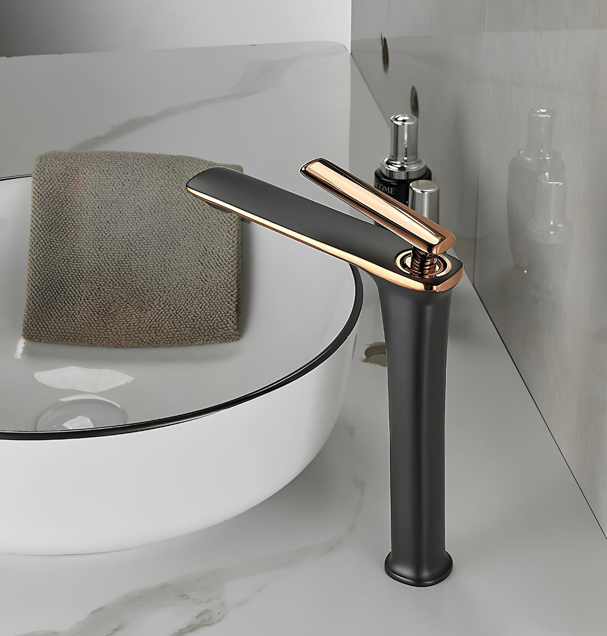 Robinet vasque - design moderne et élégant - Noir