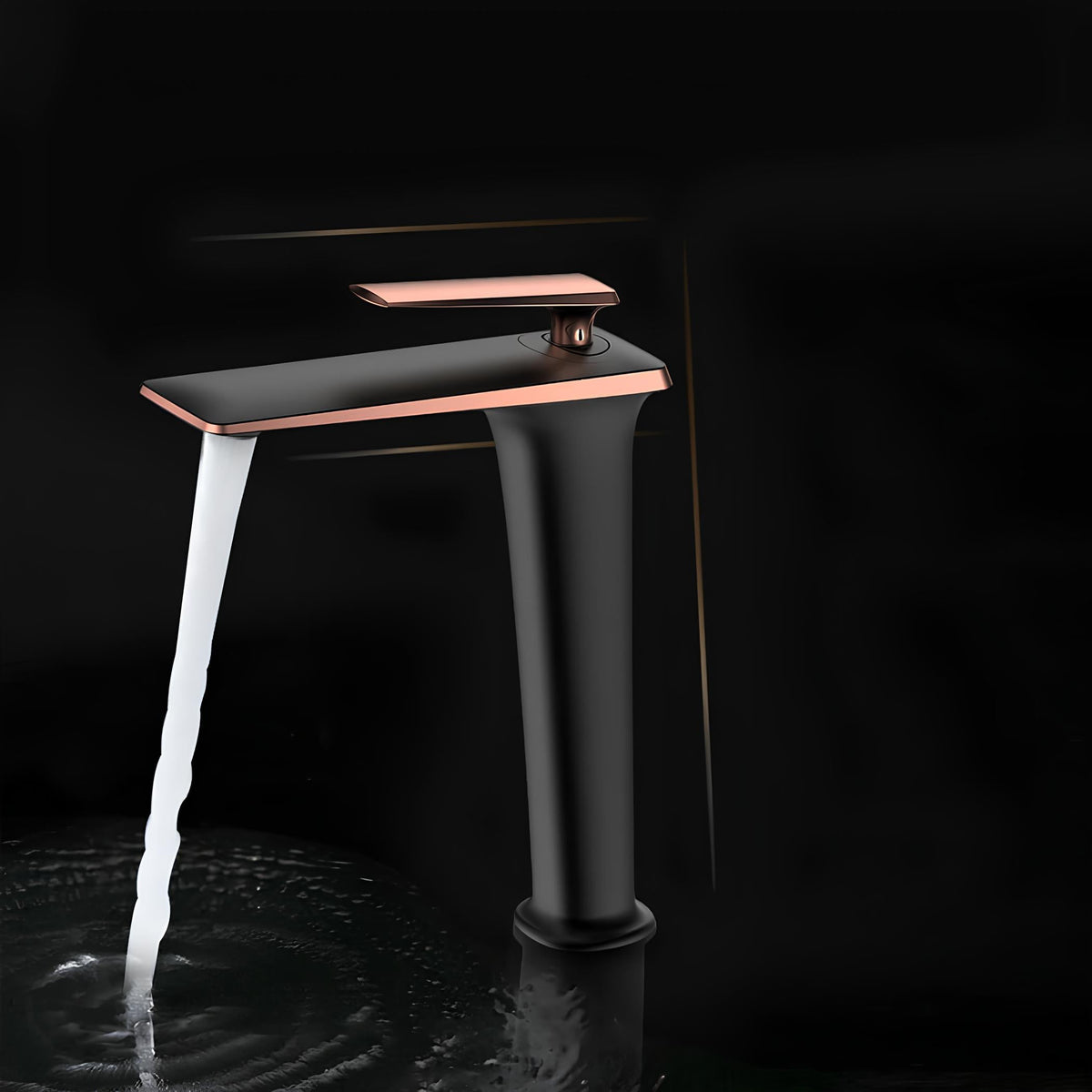 Robinet vasque - design moderne et élégant - Noir