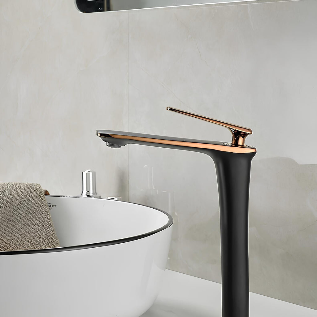 Robinet vasque - design moderne et élégant - Noir