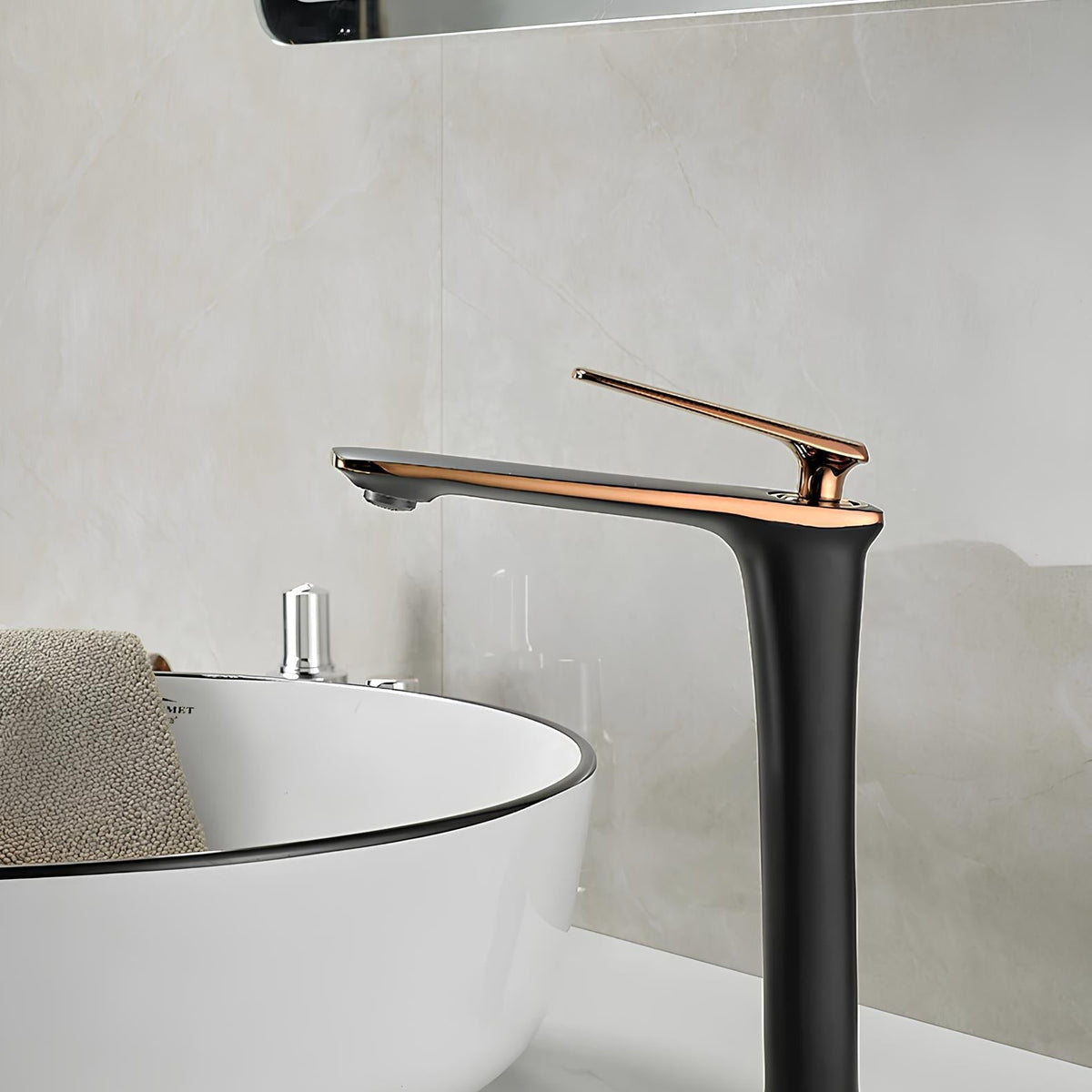 Robinet vasque - design moderne et élégant - Noir