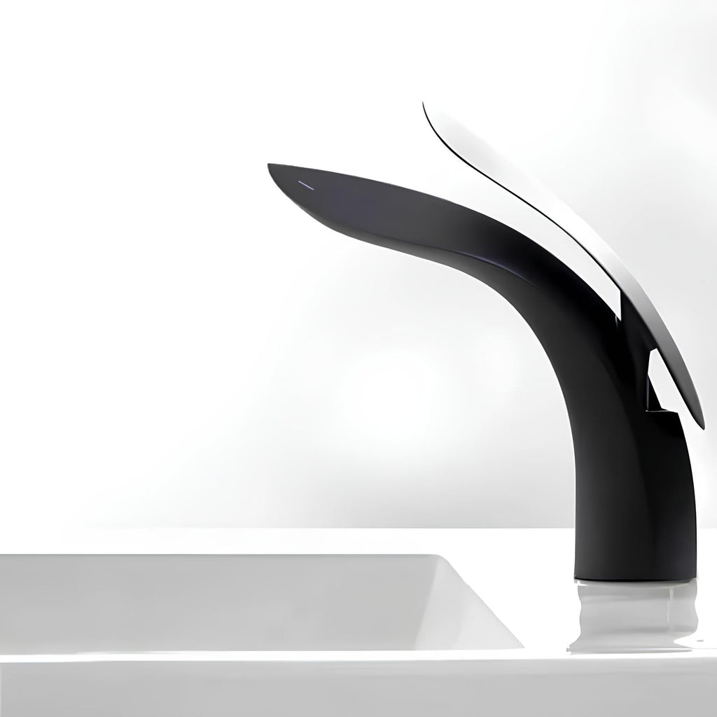 Robinet vasque - design "Requin" - Or Rose