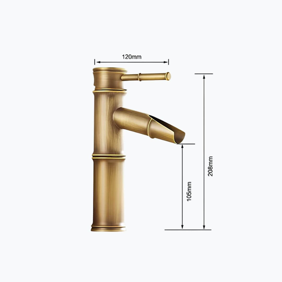 Robinet vasque style bambou - design classique - Petit