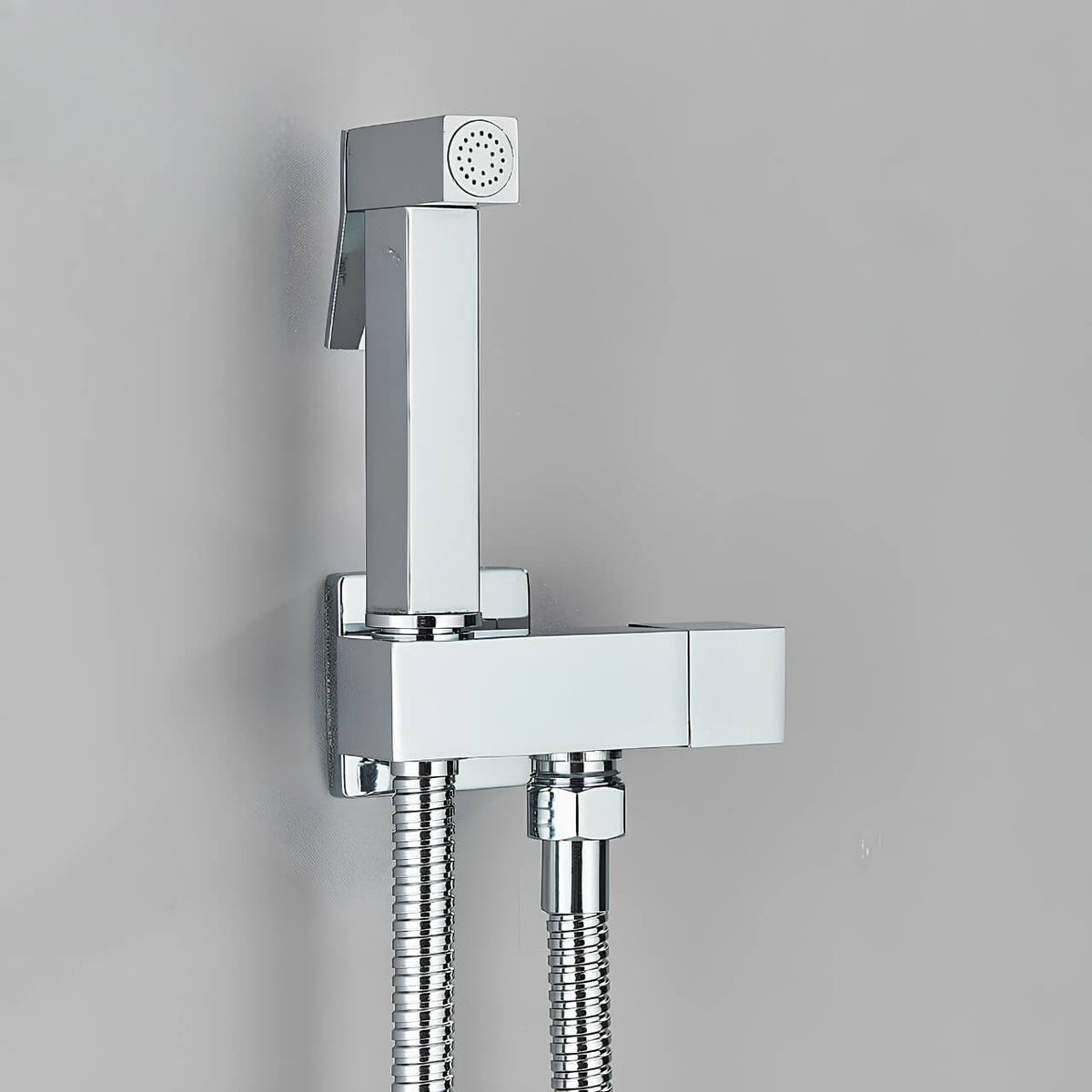 Douchette WC - Équipement sanitaire premium - Gris brossé