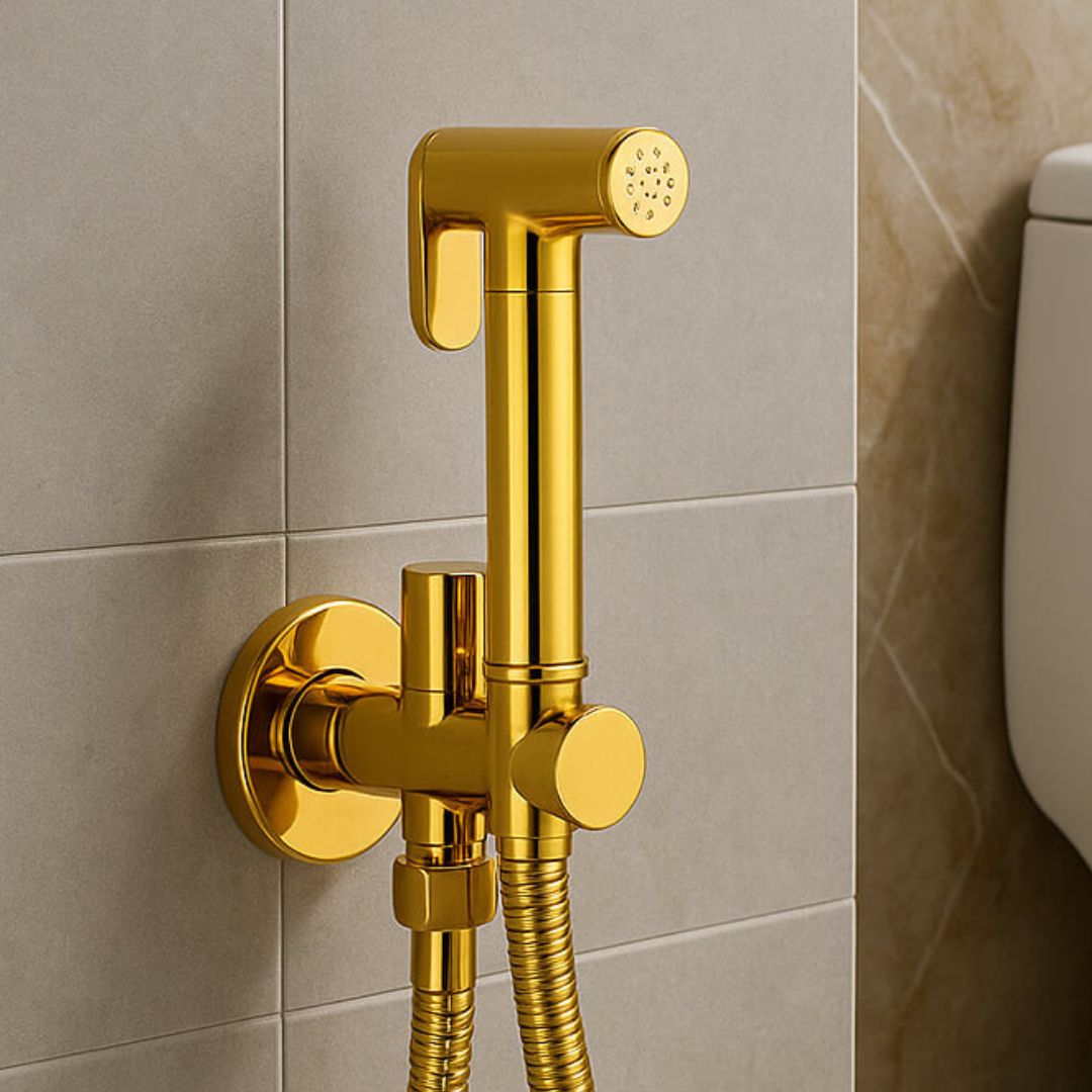 Douchette WC - Look raffiné et durable - Or rose
