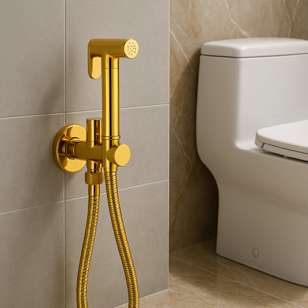Douchette WC - Look raffiné et durable - Argent