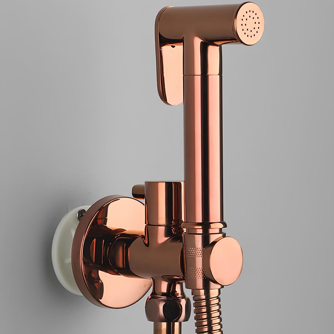 Douchette WC - Look raffiné et durable - Or rose